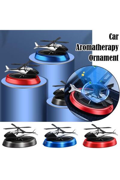 ONE KADO - Güneş Enerjili Helikopter Araba Koku Difüzörü Siyah