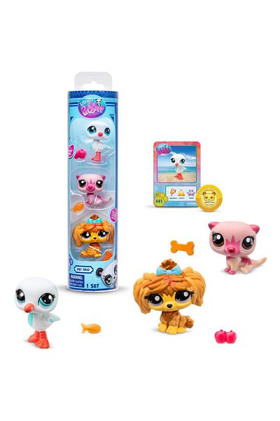 karinabest Littlest Pet Shop سلسلة الأنابيب الثلاثية للحيوانات الأليفة 2