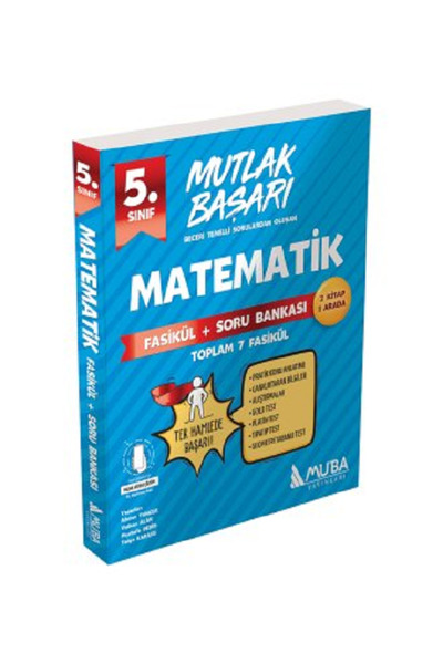 Efsane Yayınları 5.Sınıf Muba Mutlak Başarı MATEMATİK Fasikül + Soru Bankası / 7 Fasikül / 2 Kitap 1 Arada