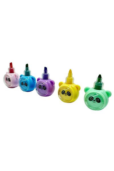Rubenis Panda Figured Mini Highlighter Set of 5