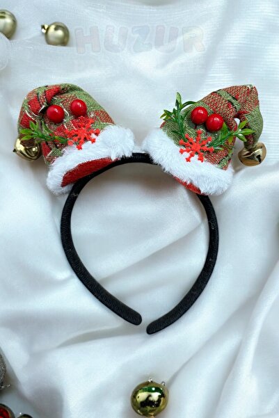 Huzur Party Store Pălărie de Crăciun cu detalii de fructe de pădure verzi și ...