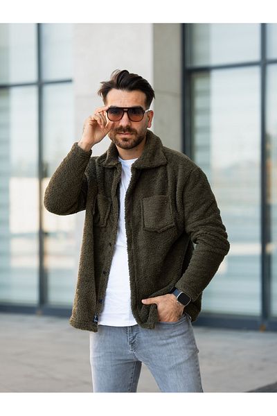 Minharir Λούτρινο Unisex πουκάμισο - Λεπτομέρεια τσέπης