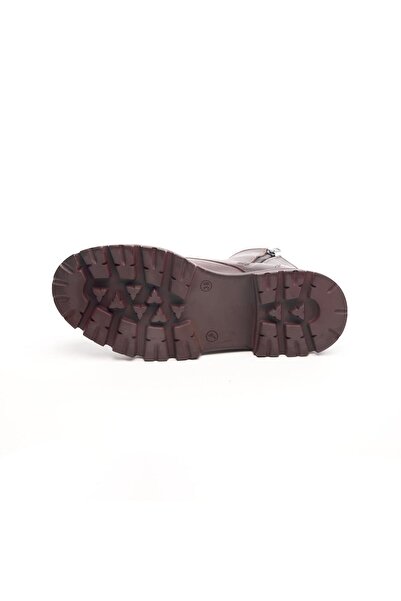 derinet Hakiki Deri Fermuarlı Kadın Bot