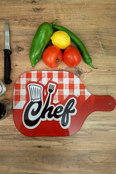 CONCEPT CAM Hanging Glass Cutting Board, Decorative Glass Cutting Board, 20 c...