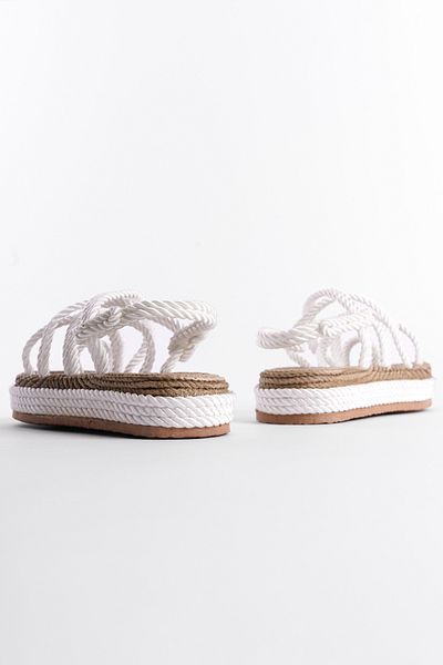 Capone Outfitters Damen-Sandalen mit Keilabsatz und Schnürung