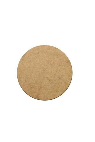 Sözen Home Design 12 Τεμάχια Διαμέτρου 32 εκ. MDF Στρογγυλό κάτω από το ταμείο Ακατέργαστο