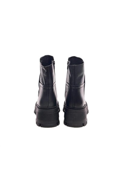 derinet Hakiki Deri Fermuarlı Kadın Bot