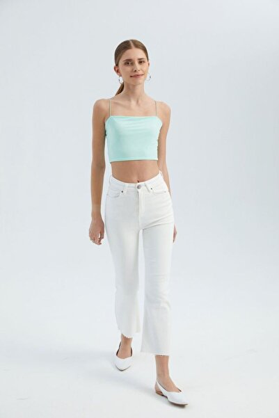 Hiccup Short Sleeve Pocket Detailed Crop Shirt