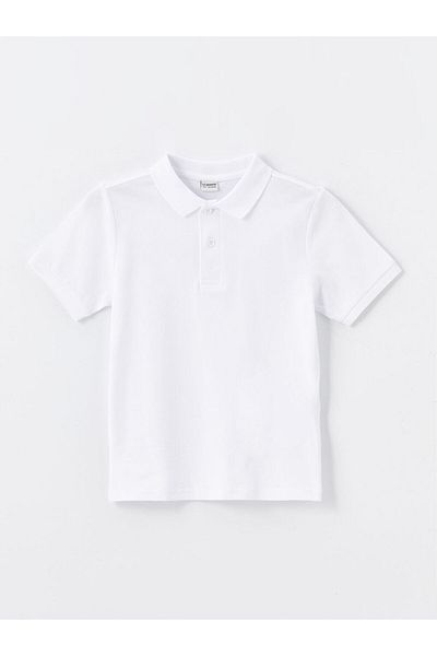 LC Waikiki Νέα σεζόν Polo Collar Short Sleeve Basic Boy's Tisort - W41086Z4