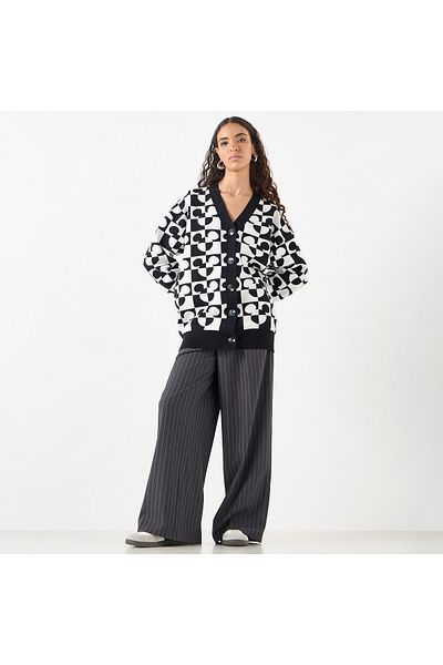 SP Characters All-Over Detail Cardigan with Long Sleeves
