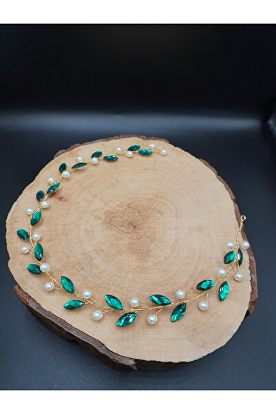 gelinmz Πλήρως χειροποίητο κομψό και κομψό στέμμα γάμου και αρραβώνων και αξε...