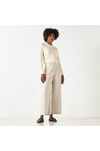 2Xtremz Embellished Cardigan with Long Sleeves and Button Closure