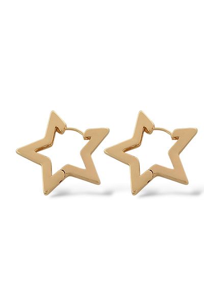 Çlk Accessories Premium Curved Star Earrings