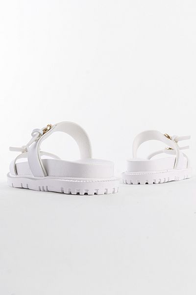 Capone Outfitters Damen-Hausschuhe mit zwei Streifen und runder Spitze