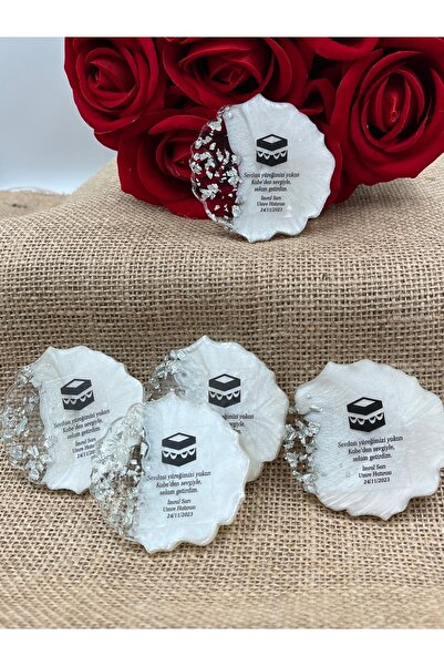 Uğur efendi şekerleme Epoksi Magnet 25 Adet Hac Hatırası Umre Hatırası Mevlid...