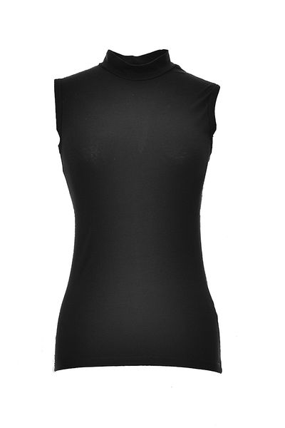 sefamerve Schwarzer ärmelloser Body – Modell 10301-01