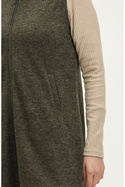 sefamerve Хакі жилет на блискавці 5090-01