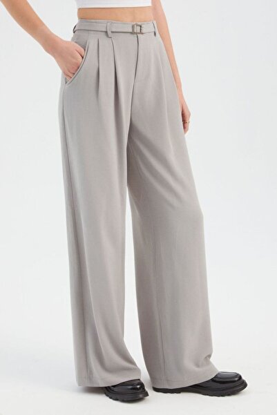 Hiccup High Waist Pleated Wide Leg Trousers
