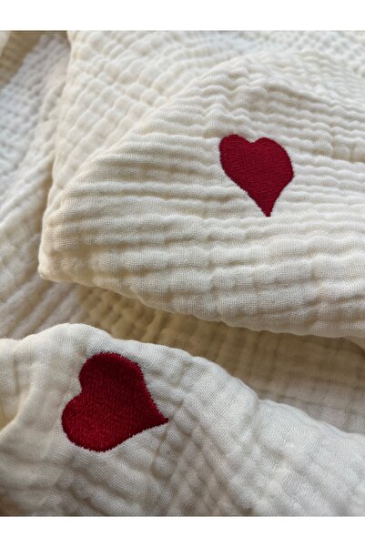 runbaby بطانية أطفال مطرزة بأربعة طبقات من القطن بنسبة 100% مقاس 100 × 100 سم