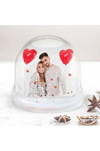 Hediye Vakti Kişiye Özel Çift Taraflı Fotoğraflı Kar Küresi