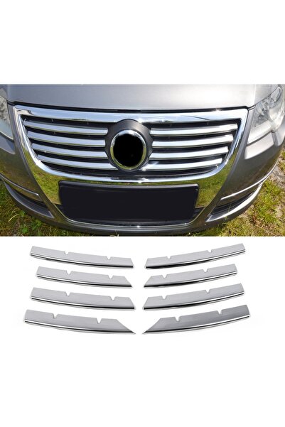 MYTUNİNG Vw Passat B6 Krom Ön Panjur 8 Parça 2005-2011 Arası P.çelik