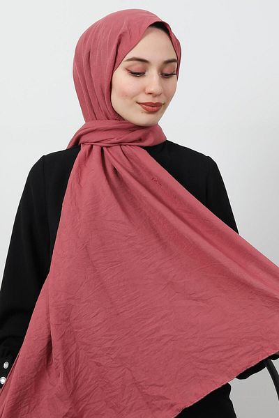 GİYZAMİLA Cotton Shawl Pink