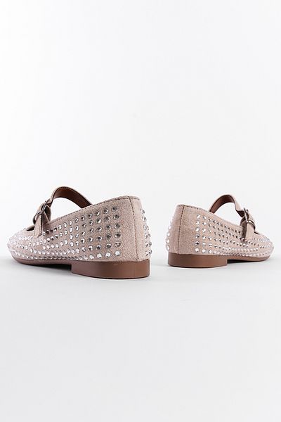 Capone Outfitters Mary Jane Ballerinas mit Schnalle und Steindetail für Damen