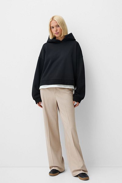 Bershka Wide-leg tailoring trousers