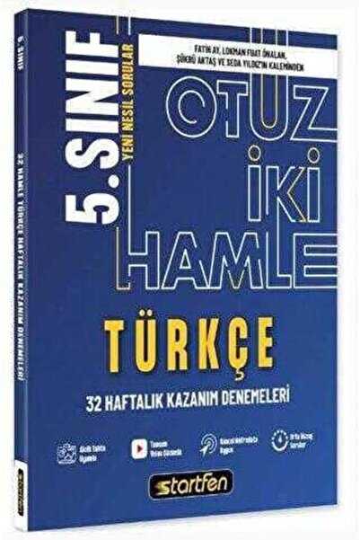 Genel Markalar Yayınları 5. Sınıf - Türkçe 32 Hamle Kazanım Denemeleri