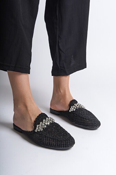 Capone Outfitters Dámské pantofle z pleteného úpletu Stoned Closed Toe