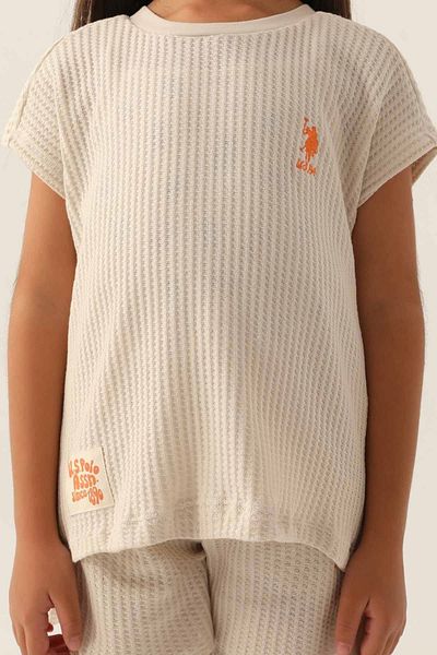 U.S. Polo Assn. Licensed Us Polo Assn Girls' Suit for Ages 4-15 - Latte