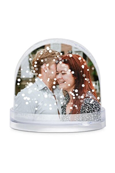 Hediye Vakti Kişiye Özel Çift Taraflı Fotoğraflı Kar Küresi