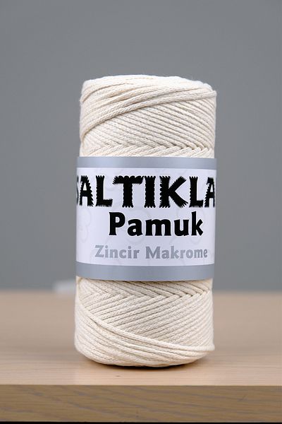 SALTIKLAR حبل مكرامية قطن ممتاز - 250 جرام/275 متر