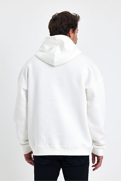 Uniquetex Суитшърт с качулка и турски принт Oversize