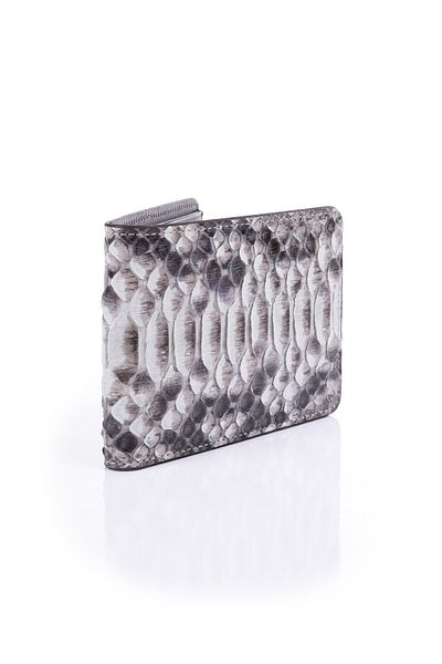 fubileather Γνήσιο ανδρικό πορτοφόλι από δέρμα φιδιού