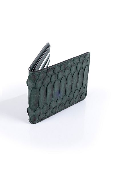 fubileather Γνήσιο ανδρικό πορτοφόλι από δέρμα φιδιού