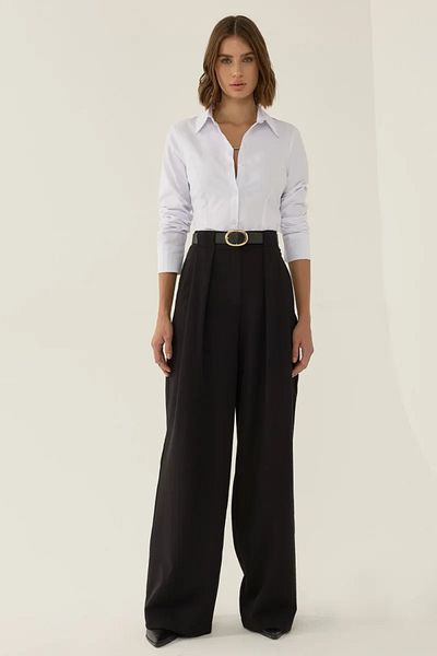 Hiccup High Waist Pleated Wide Leg Pants
