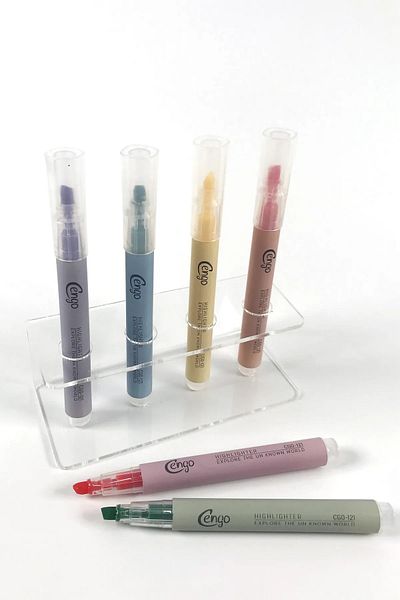 Polin Cg-121 Soft Pastel - 6 Colors Highlighter Set