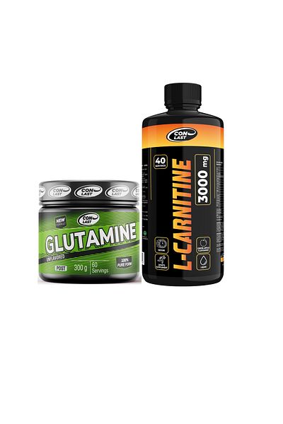 Conlast L-Carnitine 3000Mg Green Apple/Glutamine 300g