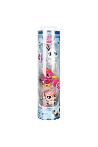 Sunman Littlest Pet Shop Minis 3-Piece Figure Set - Rabbit, Woodpecker, Squirrel S2 05974