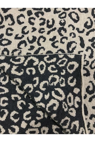AXE SPORTSWEAR Winter Mink-Black Soft Shawl - Double Sided Leopard Pattern Scarf Shawl, Shoulder Shawl