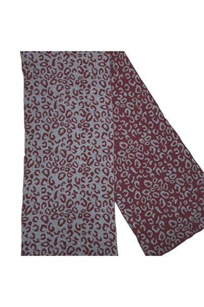 AXE SPORTSWEAR Red-Gray Leopard Print Soft Shawl - Shoulder and Scarf Shawl, Double Sided Scarf