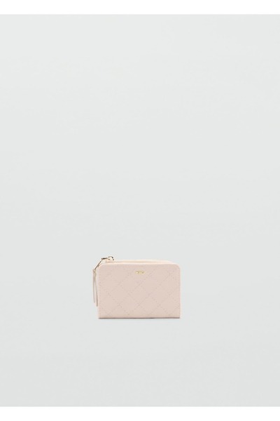 MANGO Woman Wallet with Decorative Stitches