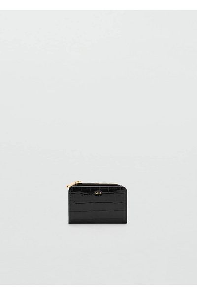 MANGO Woman Crocodile Skin Look Wallet