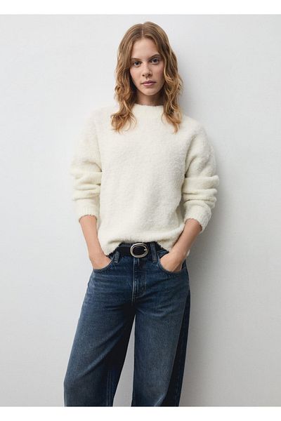 MANGO Woman Round neck knitwear sweater