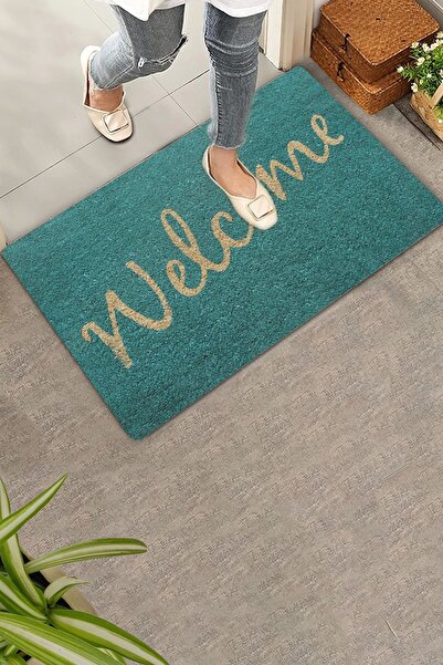 Valerine Life Τυρκουάζ Χρώμα Welcome Welcome Door Mat 45x70cm