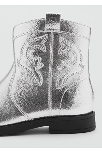 MANGO Kids Μεταλλικές μπότες με φερμουάρ