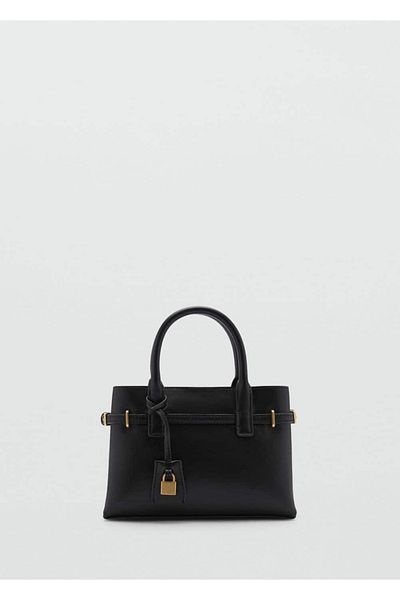 MANGO Woman Mini-Shopper-Tasche mit Schloss
