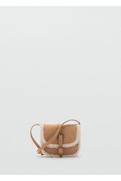 MANGO Kids faux fur bag