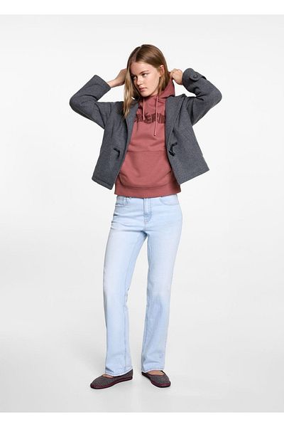 Mango Teen Patterned cotton sweatshirt